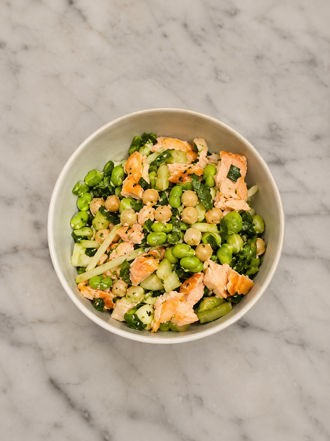 M&S Super Green Salad Upgrade with Salmon