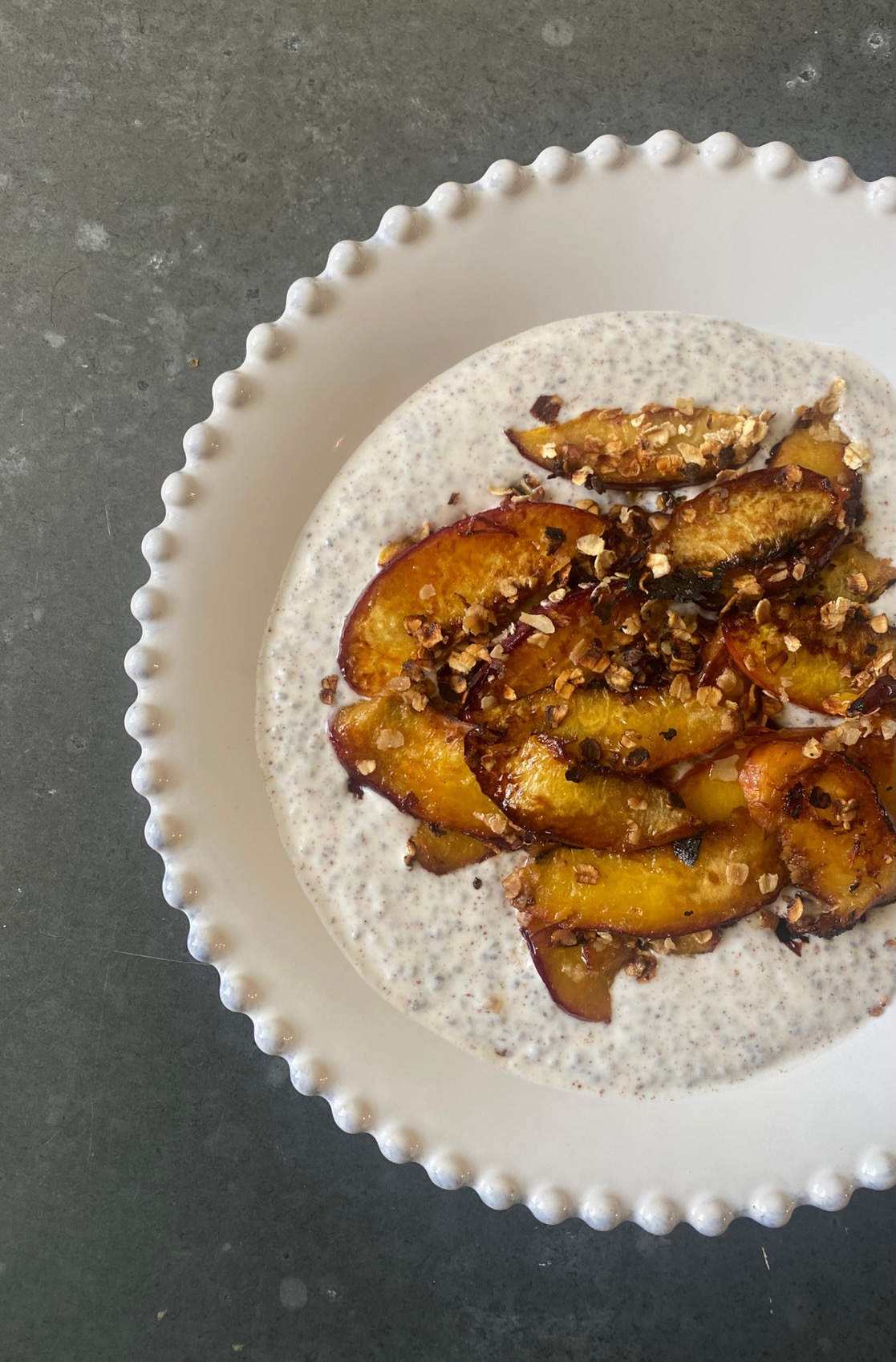 Apple crumble breakfast