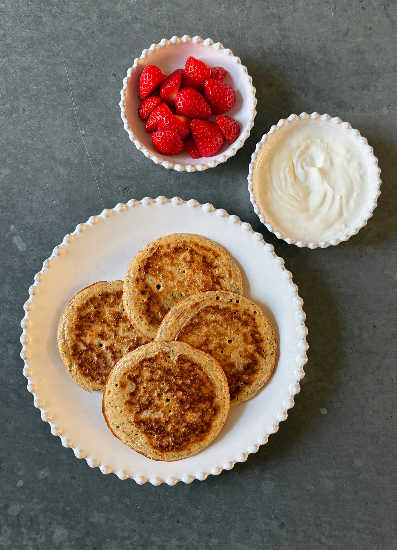Breakfast protein pancakes