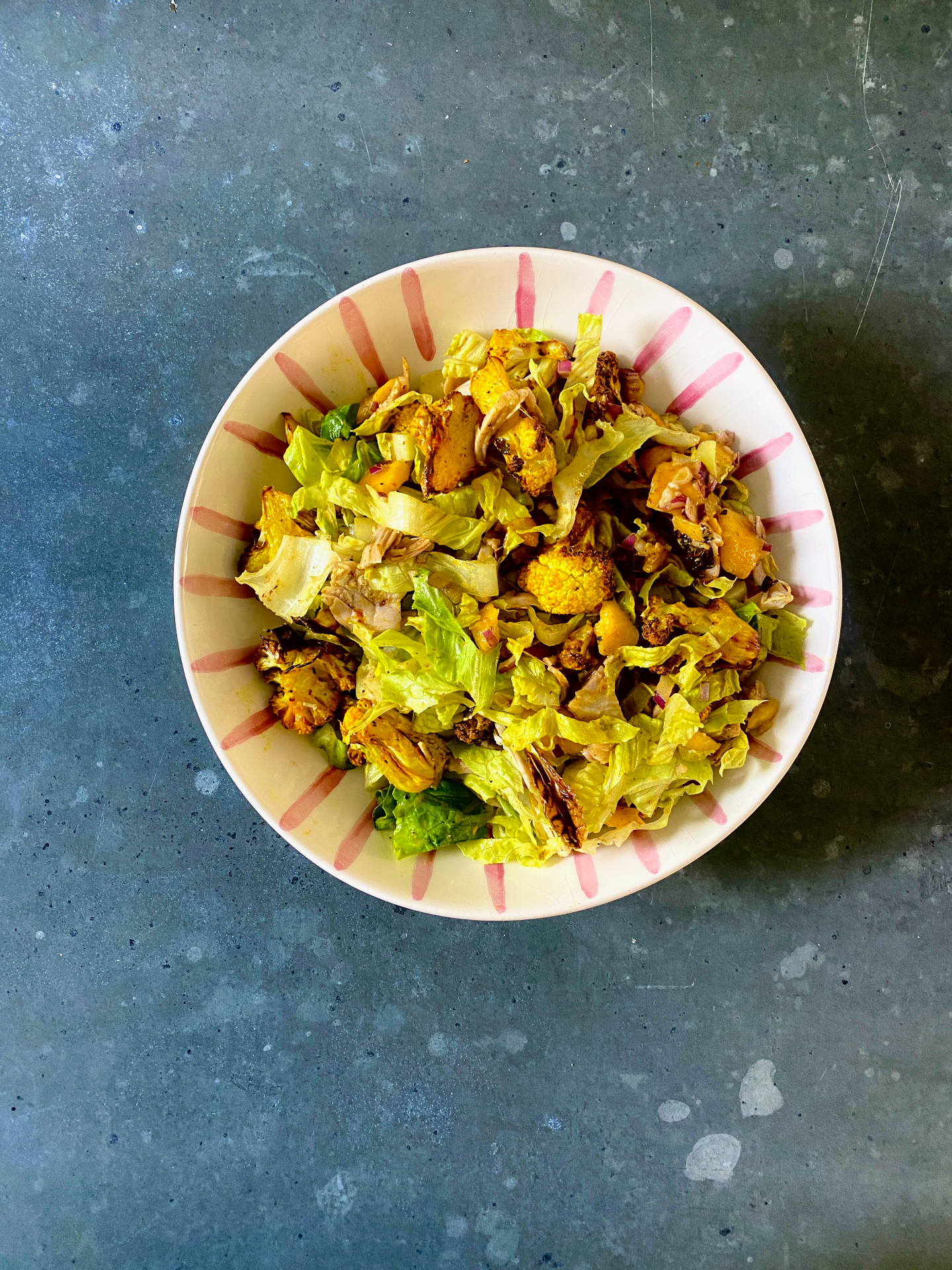 Cauliflower coronation chicken