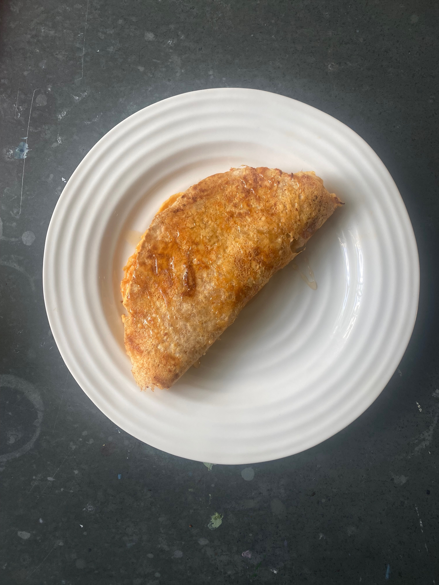 Perfect cheese crusted tortilla