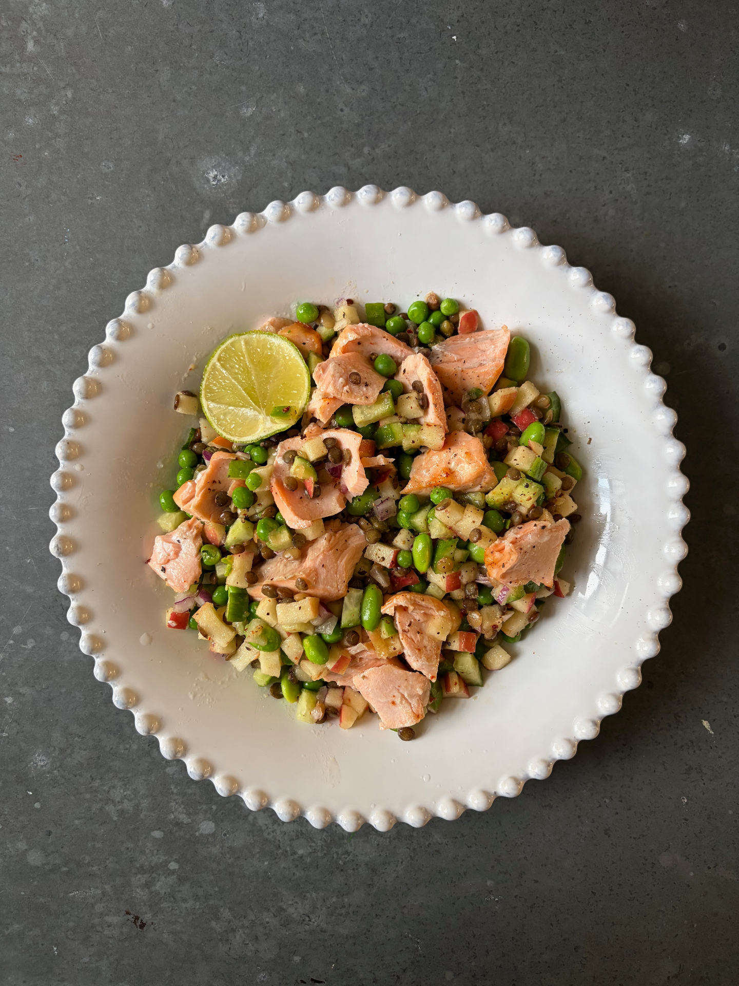 Flaky ginger & lime salmon bowl