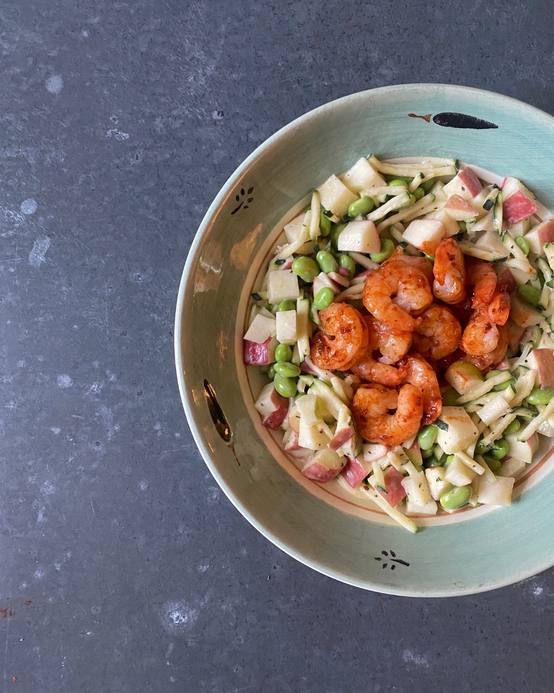 Harissa prawn salad