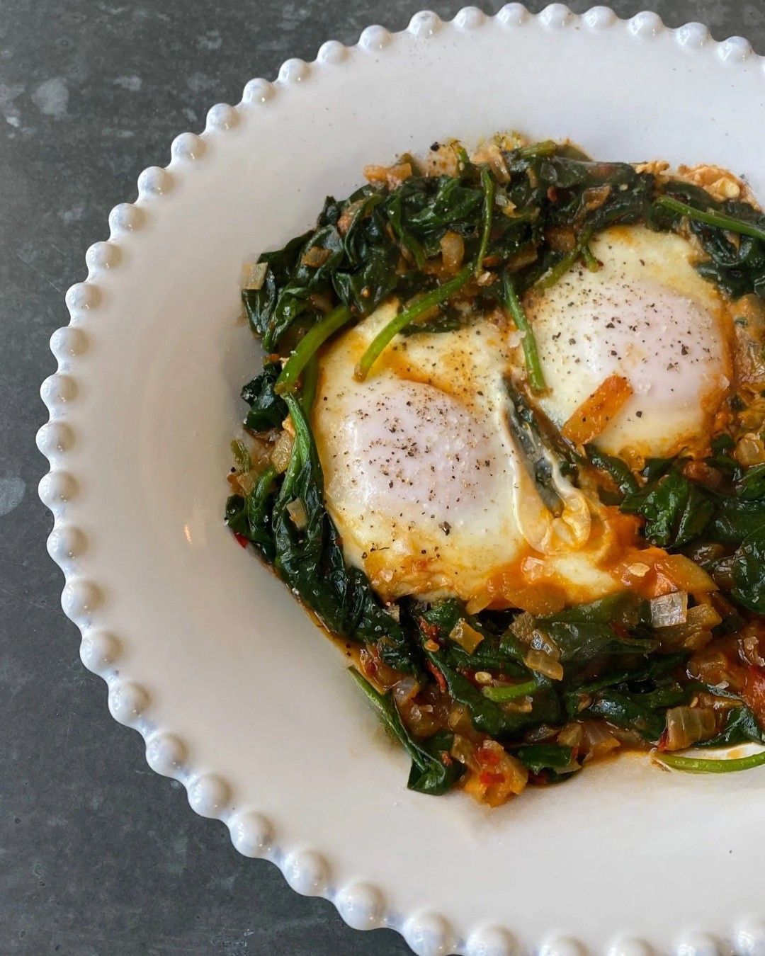 Ispanakli Yumurta: Turkish spinach & eggs