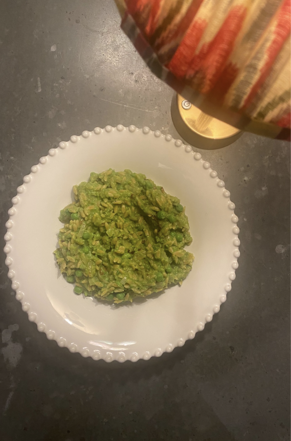 Pea and mint ‘risotto’
