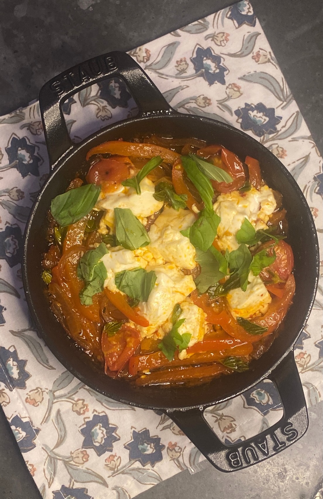 Stovetop 'baked' feta