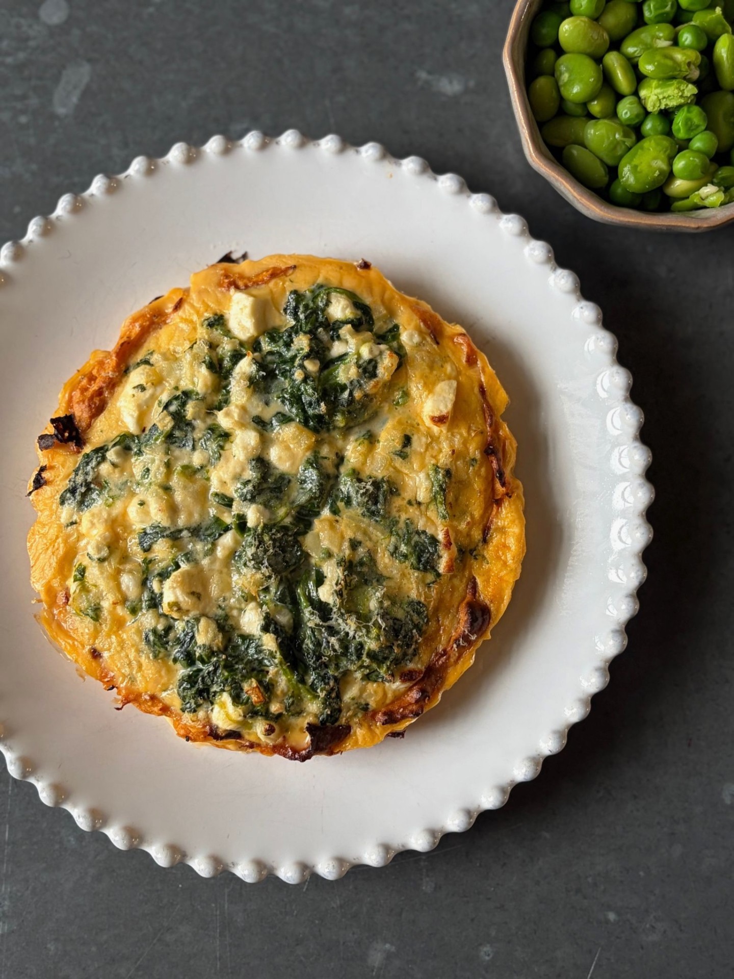 Sweet potato quiche